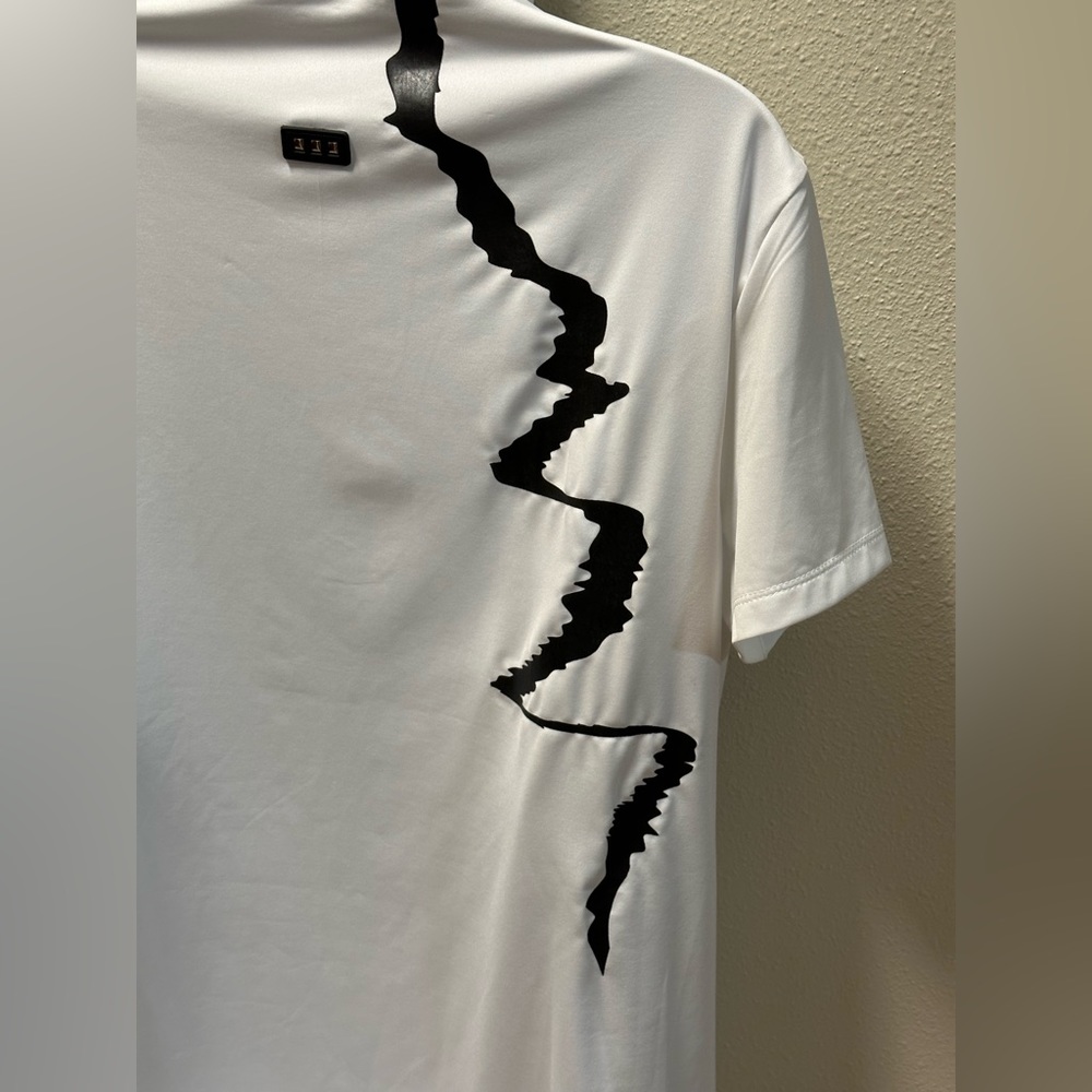 Jamie Sadock Shockwave Collection Short Sleeve Lightening Bolt Top - golf shirt - Picture 4 of 7